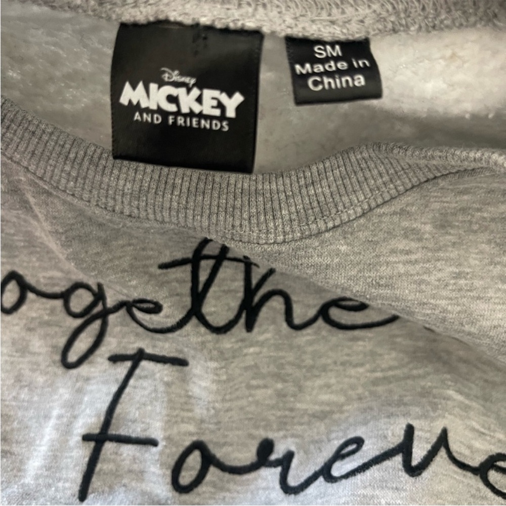 Disney ‘Together Forever’ Mickey & Friends Crewneck Pullover Sweatshirt - Picture 3 of 4